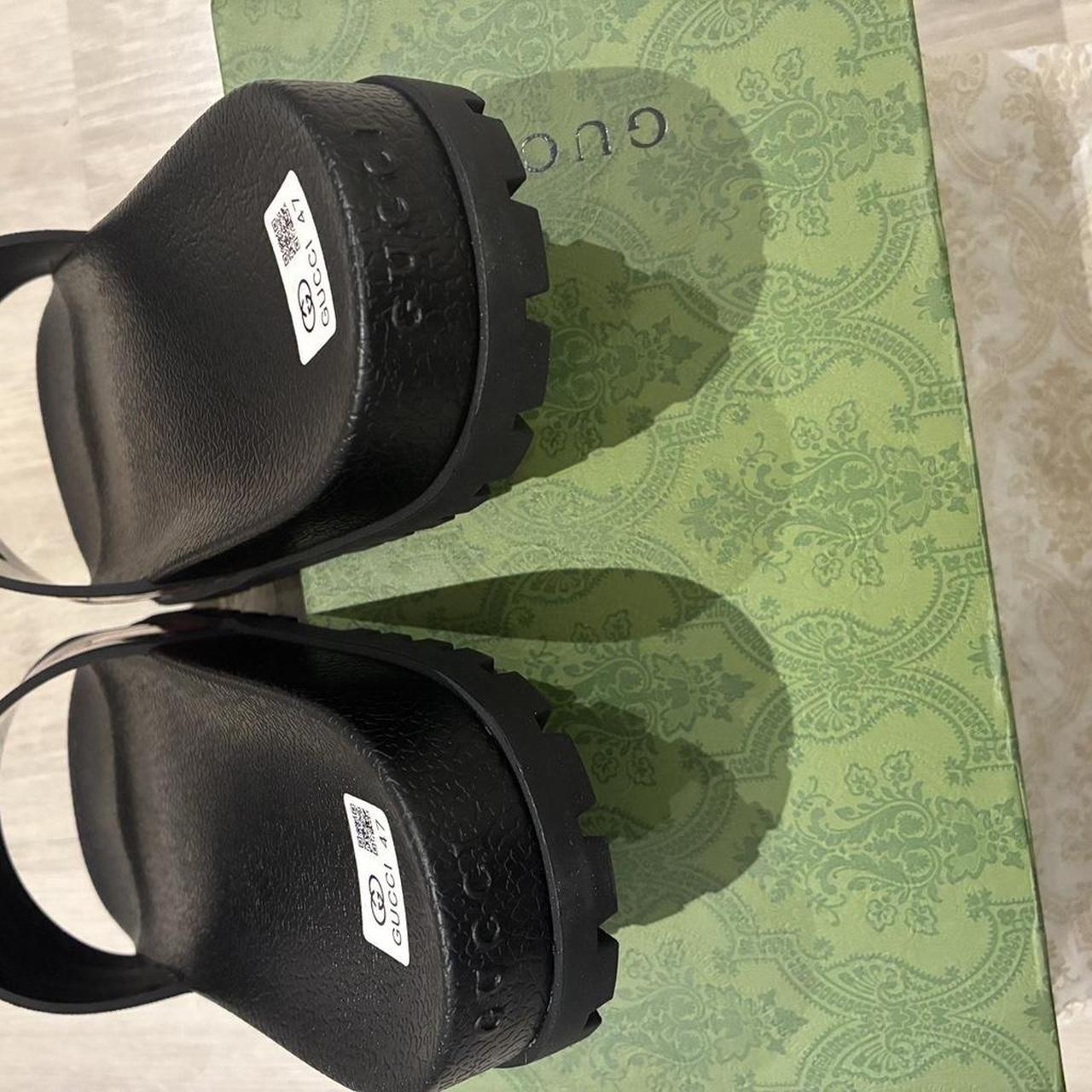 Gucci Striped Web Slides