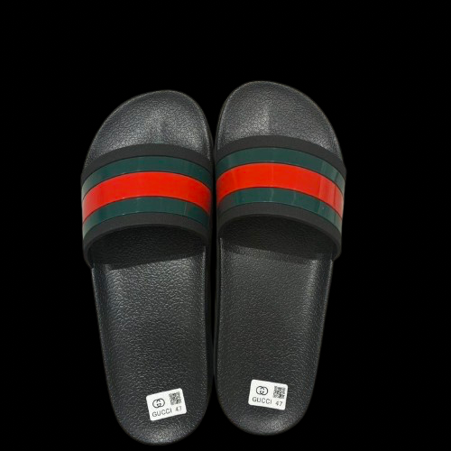 Gucci Striped Web Slides