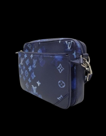Louis Vuitton Blue Watercolor Monogram Trio Messenger Bag