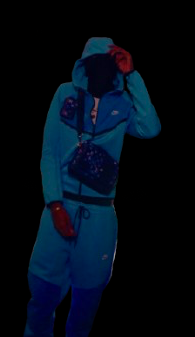 Nike Tech Blue Mix Full Zip Tracksuit Set