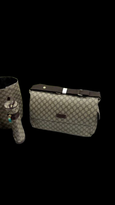 Preloved GG Supreme Canvas Diaper Bag