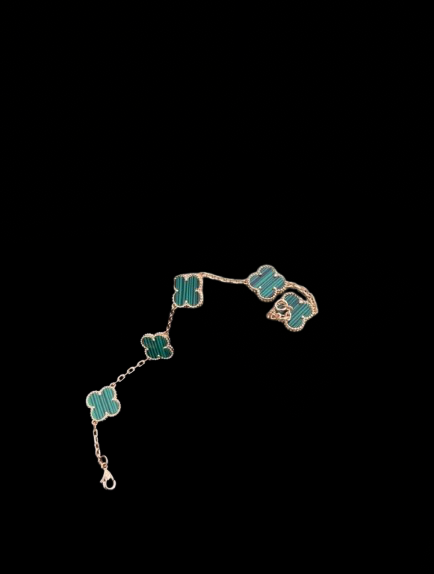 Van Cleef & Arpels Malachite Vintage Alhambra Bracelet